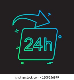 Clock icon design vector 