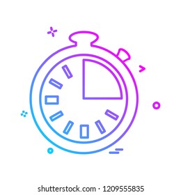 Clock icon design vector 
