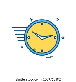 Clock icon design vector