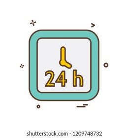 Clock icon design vector