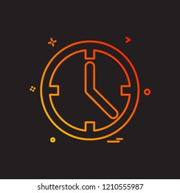 Clock icon design vector