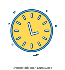 Clock icon design vector