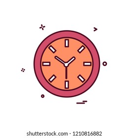 Clock icon design vector