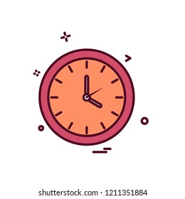 Clock icon design vector