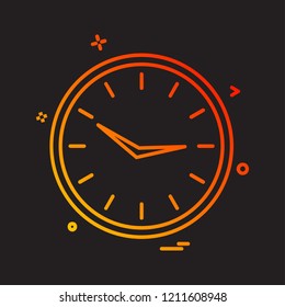 Clock icon design vector