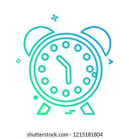 Clock icon design vector 