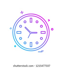Clock icon design vector