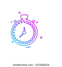 Clock icon design vector 