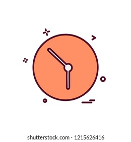 Clock icon design vector