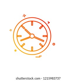 Clock icon design vector 