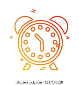 Clock icon design vector 