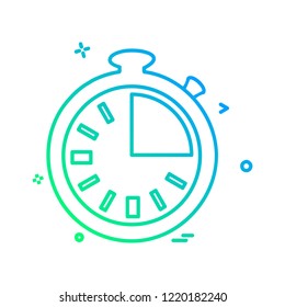 Clock icon design vector 