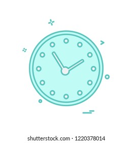 Clock icon design vector