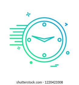 Clock icon design vector