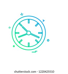 Clock icon design vector 