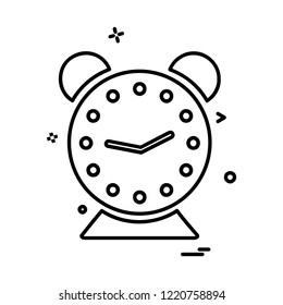 Clock icon design vector
