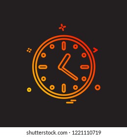 Clock icon design vector