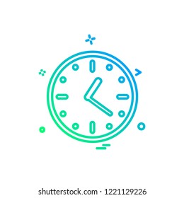 Clock icon design vector