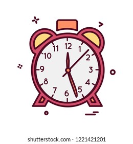 Clock icon design vector