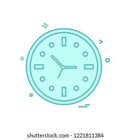Clock icon design vector