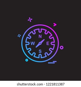 Clock icon design vector