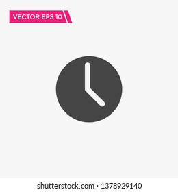 Clock Icon Design, Vector EPS10