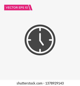 Clock Icon Design, Vector EPS10