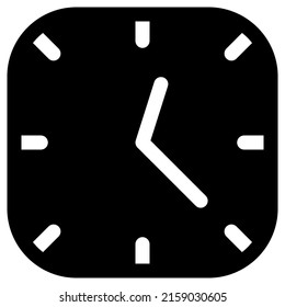 clock icon design, vector illustration, best used for presentations