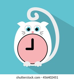 Clock icon design. vector illustration
