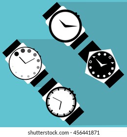 clock icon design. Vector Illustration