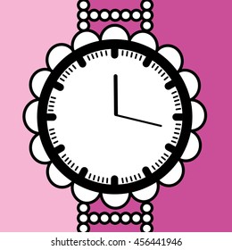clock icon design. Vector Illustration