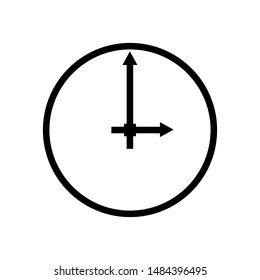 clock icon design vector simple