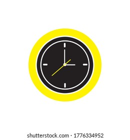 Clock icon design vector templat

