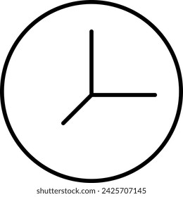 Clock icon design for web and applications 