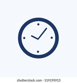 Clock icon design,clean vector