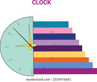 Clock icon desing , vector desing