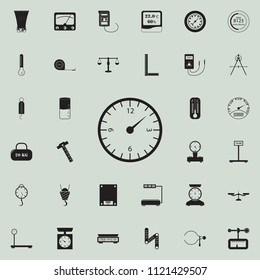 clock icon. Detailed set of Measuring Elements icons. Premium quality graphic design sign. One of the collection icons for websites, web design, mobile app on colored background