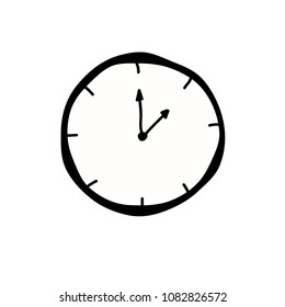 clock icon doodle 