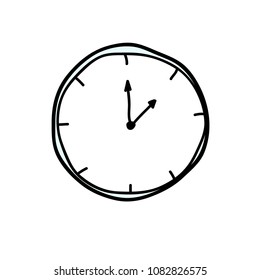 Clock Icon Doodle 