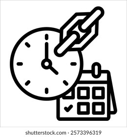 Clock Icon Element For Design