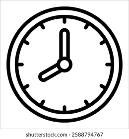 Clock Icon Element For Design