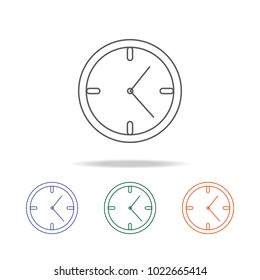 Clock icon. Element of a shopping multi colored icon for mobile concept and web apps. Thin line icon for website design and development, app development. Premium icon on white background