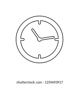 clock icon. Element of web for mobile concept and web apps icon. Thin line icon for website design and development, app development