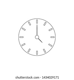 clock icon. Element of web for mobile concept and web apps icon. Outline, thin line icon for website design and development, app development