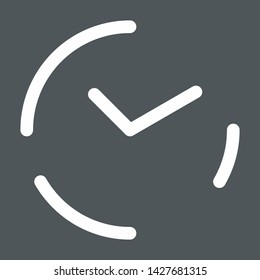 Clock icon  face hour time watch vector