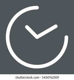 Clock icon face hour time watch vector