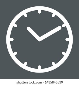 Clock icon face hour time watch vector