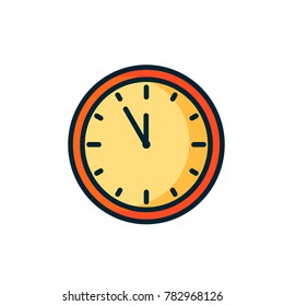 clock icon filled outline style