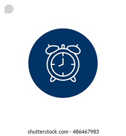Clock icon flat.