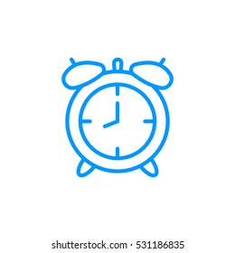 Clock icon flat.